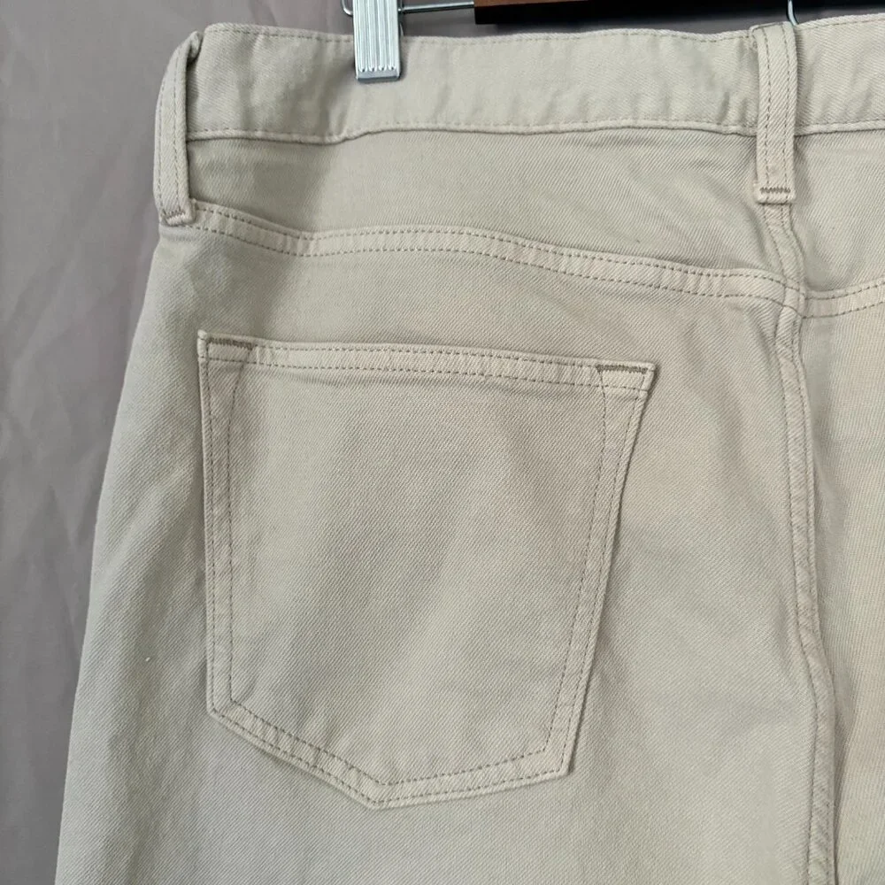 Old Navy Mens 5 Pocket Slim Light Khaki Built in Flex 34X30 Preppy Office Casual - Picture 8 of 12